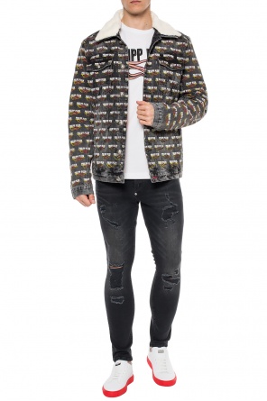Logo-printed denim jacket, zdjęcie 2 Logo-printed denim jacket od Philipp Plein